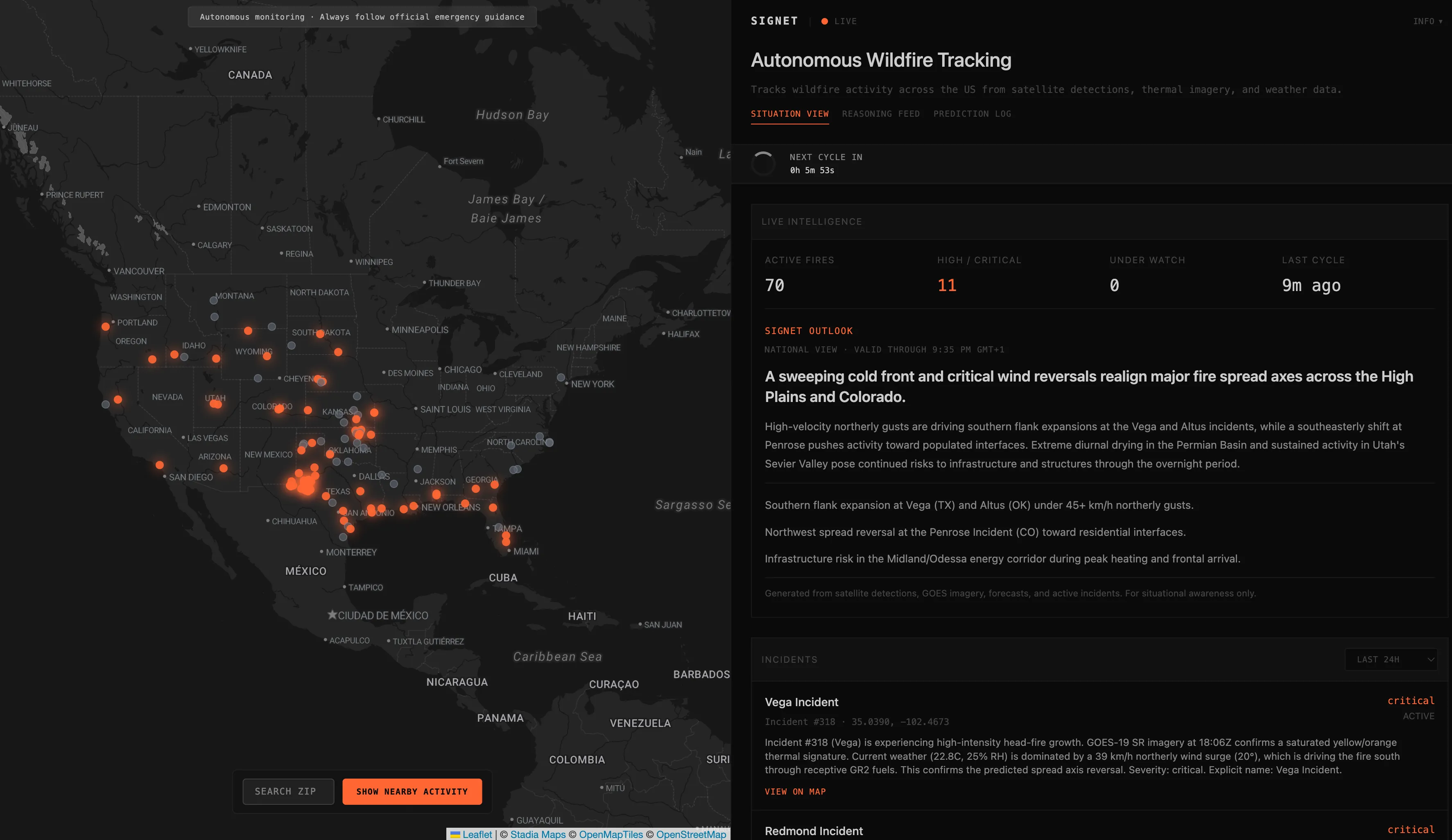 wildfire tracking sideproject